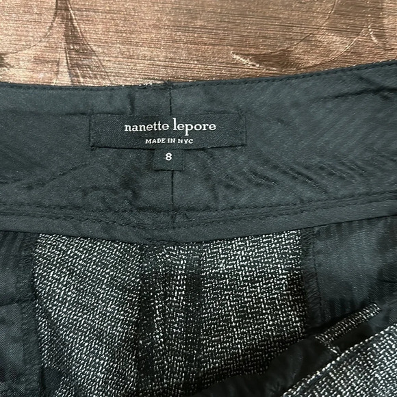 Nanette Lepore women black /white dress pants - Picture 9 of 12